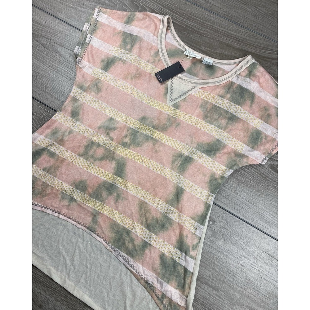 Miss Me Women's Asymmetrical Hem Pastel Top Multicolor Size‎ Large New